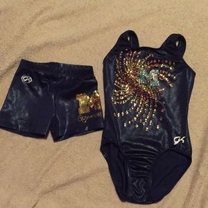 Gk Gymnastics Leotard and Shorts